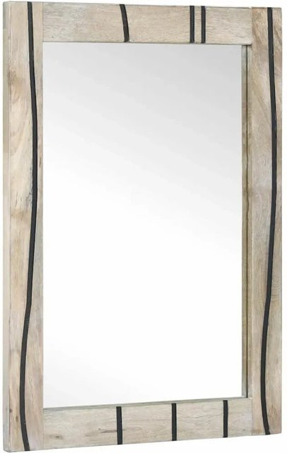 vidaXL Badezimmer Spiegel in Braun, modern und rechteckig, B/H/T: 70 x 50 x 2,5 cm - Bild 1