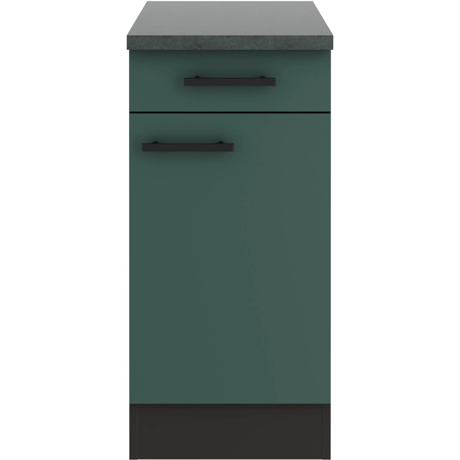 OPTIFIT Verona405 Küchen-Unterschrank in Steingrün mit modernem mattem Design - Bild 2