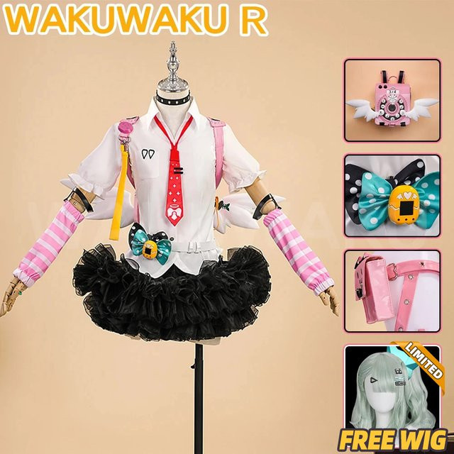WAKUWAKU Zenless Zone Zero WakuWaku-R ZZZ Virtual Idol Angels of Delusion Cosplay-Kostüm, Plüsch / Textil - Bild 1