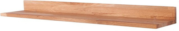 DELUKE Wandboard HEIDI Schweberegal aus geölter Eiche in Eichenbraun, B/H/T: 100 x 8 x 20 cm