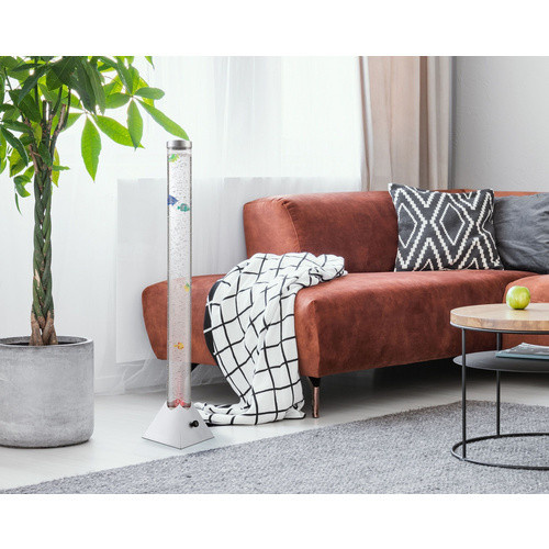 GLOBO LIGHTING LED-Stehleuchte MENDOZA in Silber metallic aus Kunststoff, Höhe: 120 cm - Bild 2