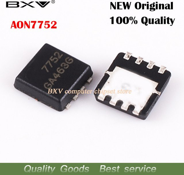 5 Stück AON7752 AO7752 MOSFET QFN-8 in Schwarz - Bild 1