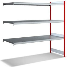 Bito Großfachregal-Set mit 3 Ebenen Fachboden in Feuerrot, B/T/H: 201,6 x 82,4 x 200 cm - Bild 1