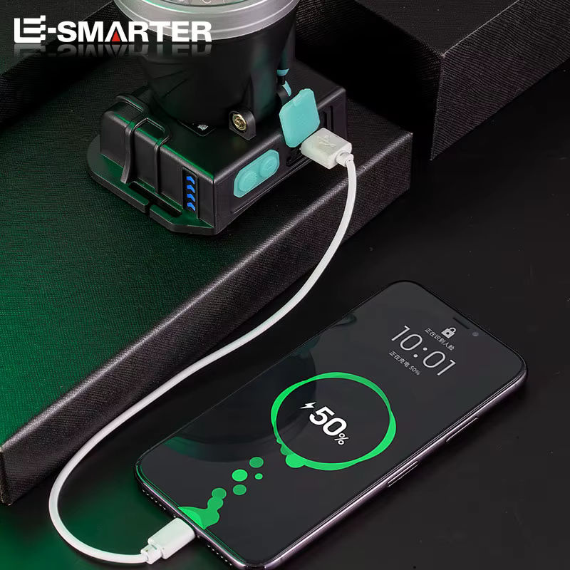 ESMARTER LED Scheinwerfer mit Bewegungssensor und Powerbank-Funktion, 500lm, Schwarz - Bild 5