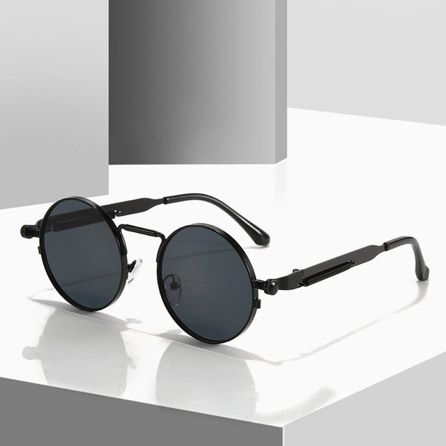 Glazzy Sonnenbrille, Rund, Metall, Vollrand, Multicolor, Unisex - Bild 1