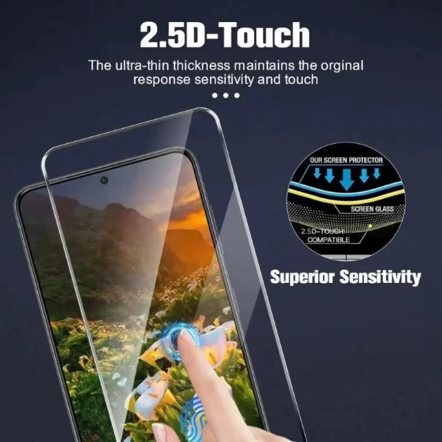 3er-Pack Gehärtetes Glas Displayschutzfolie für Samsung Galaxy S25 S24 Ultra FE S23 S22 S21 FE, Transparent - Bild 4