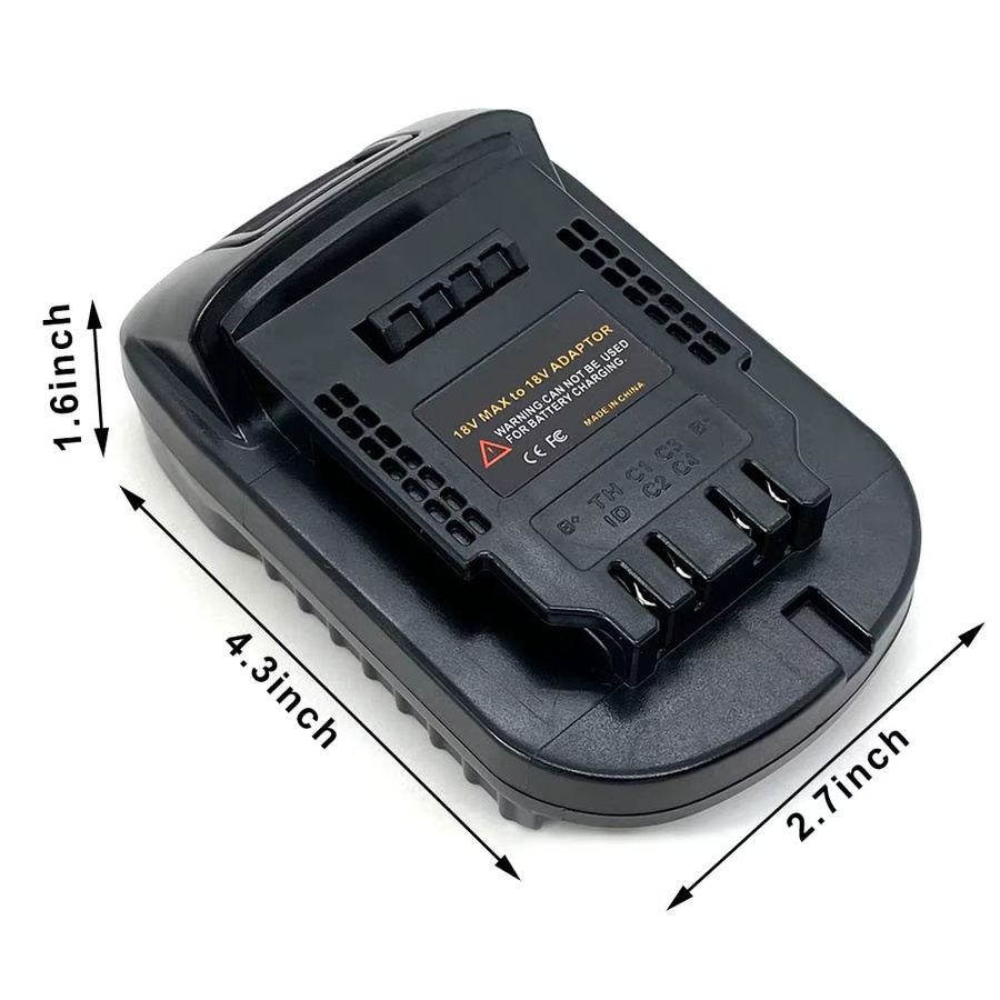 ALASICKA Batterie-Adapter-Konverter BS18DL für Bosch 18 V Li-Ionen-Akkus auf DeWalt 18/20 V Li-Ion-Akkus DCB200 DCB204 - Bild 5