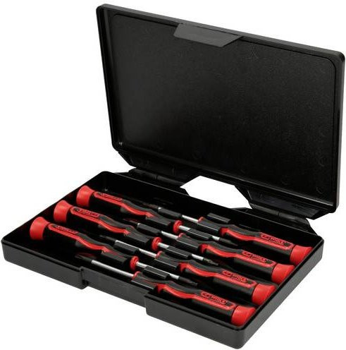KS Tools Feinmechanik-Schraubendreher-Satz TX, 7-teilig, rot - Bild 1