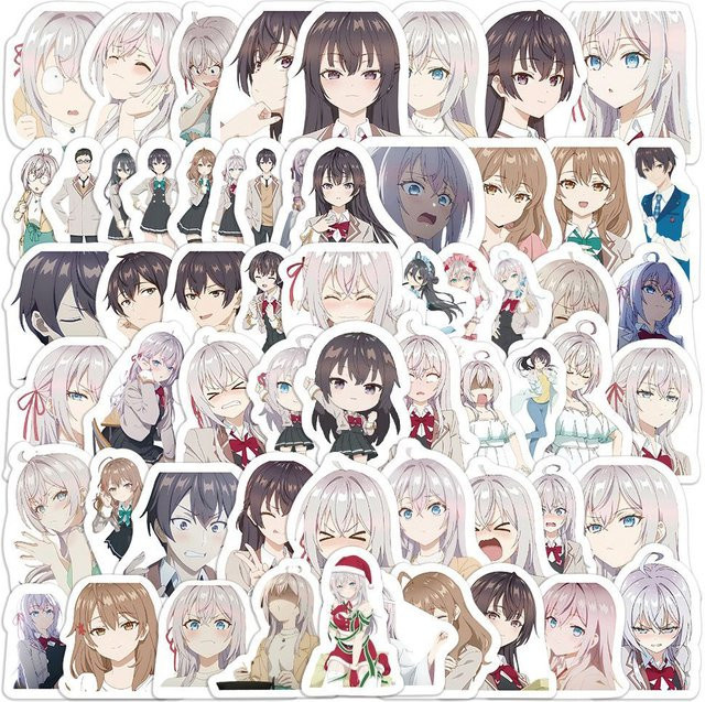Bandai Anime Aufkleber Mädchen, 60-teiliges Set, Bunt / Mehrfarbig - Bild 1