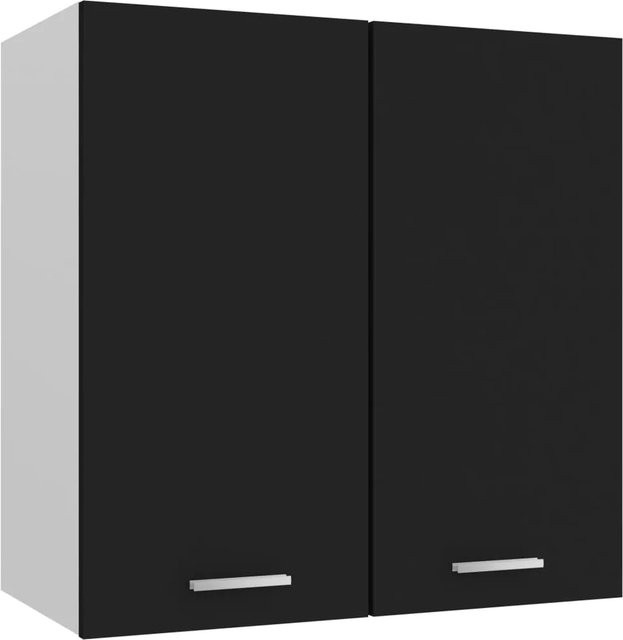 vidaXL Hängeschrank für die Küche in Schwarz aus Holzwerkstoff, B/T/H: 60 x 31 x 60 cm - Bild 1
