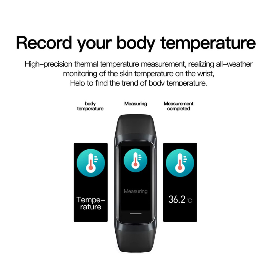 CRTORRS Smartwatch, Schwarz, Silikon, 44 mm, Unisex - Bild 4