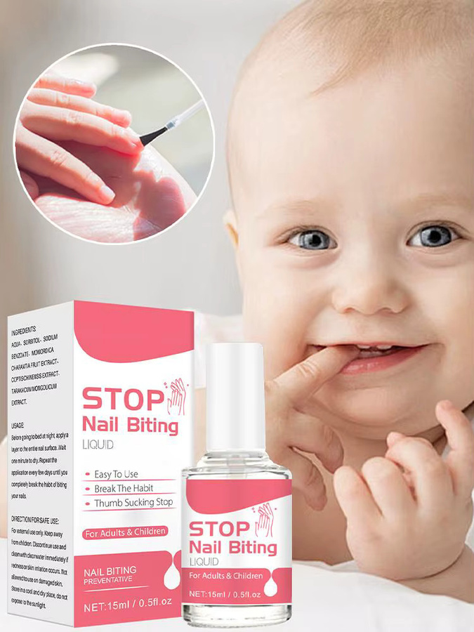 Bittere Nagelpflege-Flüssigkeit gegen Nagelbeißen, 15 ml, Kinder & Erwachsene - Bild 5