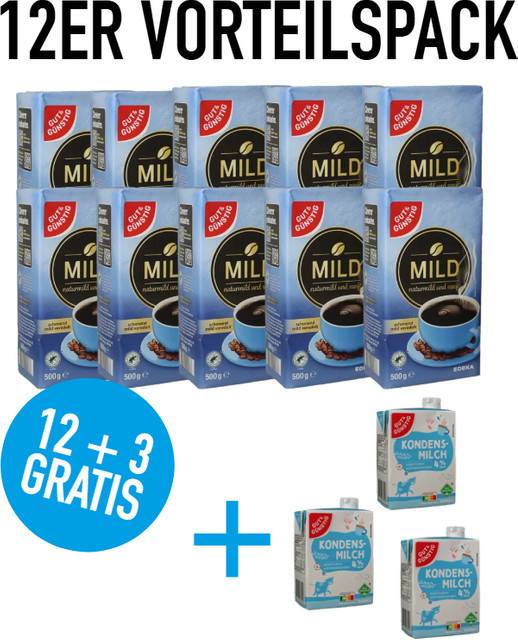 GUT & GÜNSTIG Kaffee Mild, gemahlen, 500g - Bild 1