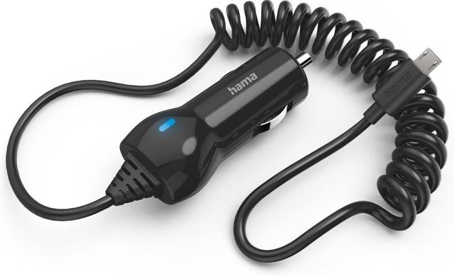 Hama Auto-Ladegerät mit Micro-USB-Anschluss, 6 W, 1 m, Schwarz - Bild 1