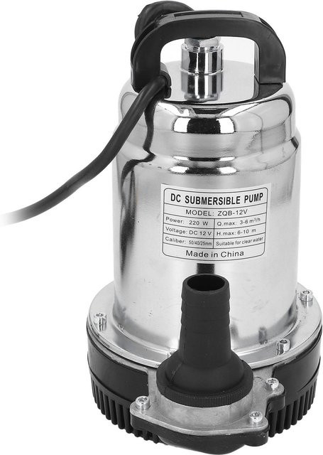Nensit DC Tauchpumpe 220W in Silber mit hoher Förderhöhe und verschiedenen Auslassanschlüssen 1in, 1.5in und 2in - Bild 1