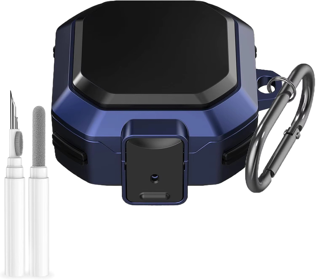 Schutzhülle für Samsung Galaxy Buds 4 Pro in Schwarz mit sicherem Verschluss aus Hartschale - Bild 6