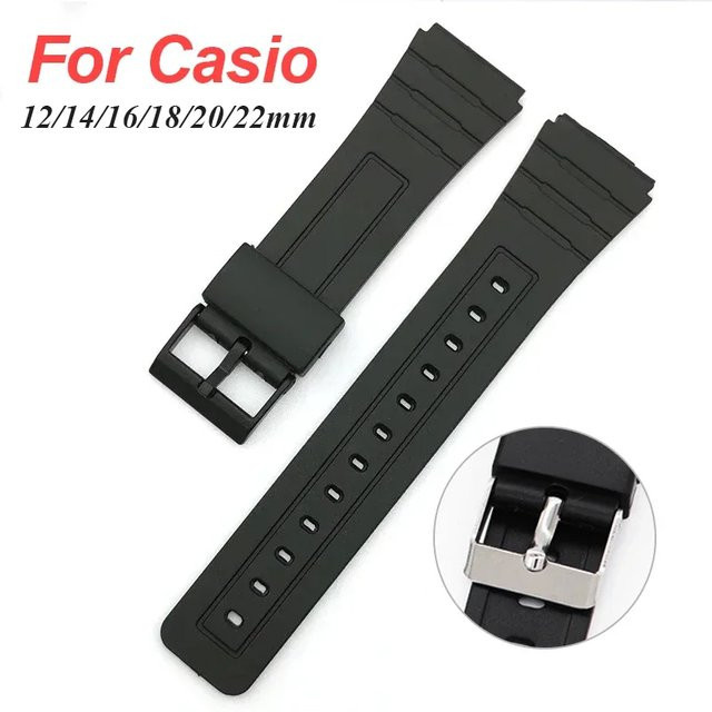HQstrap Uhrenarmband Silikon, Schwarz, Unisex - Bild 1