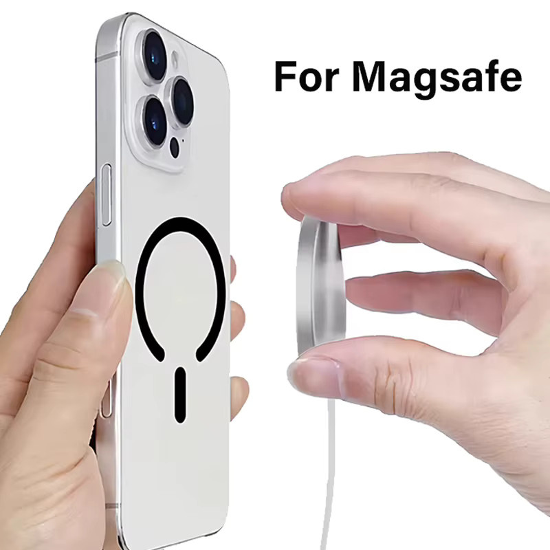 WSSHE Metallplatten für magnetische kabellose Ladegeräte und Autohalterungen, Schwarz, 2/5 Stück - Bild 2