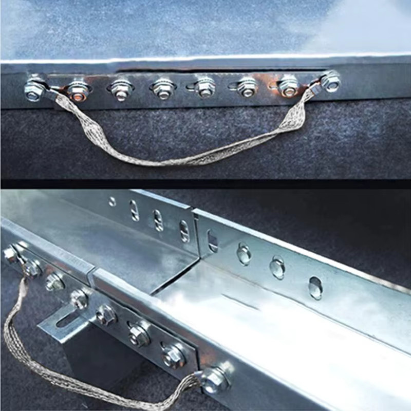 Yyaudio Kupfergeflecht Draht aus verzinntem Kupfer in Silber, Länge: 200 mm, Montage-Loch: 8 mm - Bild 3