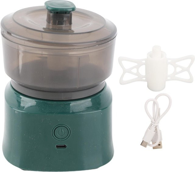 OutsideWorld Elektrischer Mini-Babynahrungszubereiter USB wiederaufladbar in Grau und Grün - Bild 1