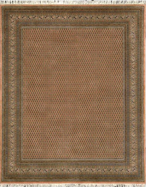Handgeknüpfter Wollteppich theko MIR PLAIN in Pink und Braun, B/T: 300 x 200 cm - Bild 1