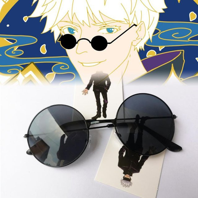 Anime JJK Gojo Satoru Stirnband, Augenmaske, Brille, Zubehör, Schwarz - Bild 1