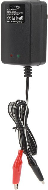 Fishine Akkuladegerät 12V 10W Tragbarer Universalladeadapter mit Doppelklemme für Elektrofahrrad und Roller in Grau - Bild 1