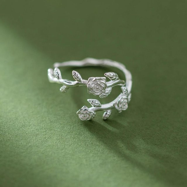 Engelsflügel Ring, Zinklegierung, gray, Unisex, verstellbar - Bild 1