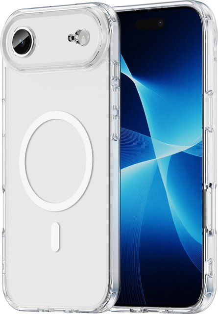 DecoPhone Magnetische Schutzhülle aus Acryl für iPhone 15, 16 Plus, 16E, 17 Air und Pro Max in Transparent/Purple - Bild 1