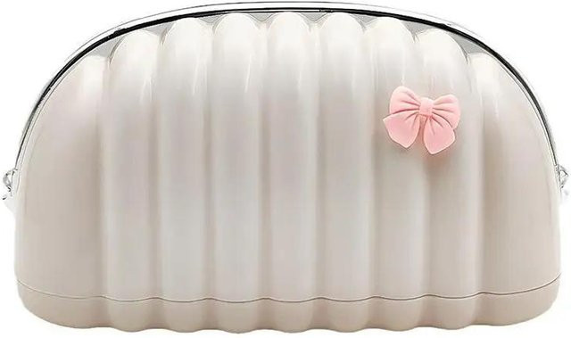Luxus-Taschentuchbox aus Kunststoff in Weiß als Organizer für Schreibtisch und Haushalt, B/T/H: 24,0 x 14,0 x 12,0 cm - Bild 1