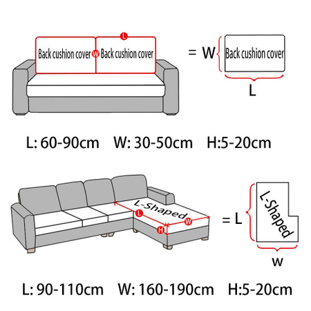 BRHUIXUE Stretch-Sofa-Sitzkissenbezug aus Polyester, elastischer und rutschfester Sofabezug in Gelb