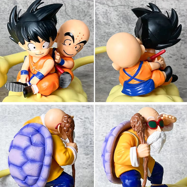 Bandai Dragon Ball Z Goku Krillin Meister Roshi Figurenset, Kunststoff, Bunt / Mehrfarbig - Bild 1