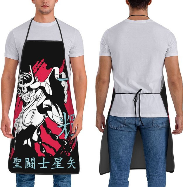 Saint Seiya Anime Knights Of The Zodiac Schürze für Damen und Herren in Schwarz - Bild 1