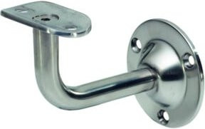 KWS Handlaufstütze 4525 mit flacher Auflage aus Edelstahl in Silber - Bild 1
