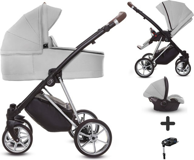 TPFLiving 4in1 Kinderwagen Ultra Stoff in Zen mit Chrom Gestell - Bild 1