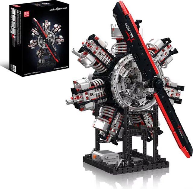 Mould King 10233 Radialmotor-Modellbausatz mit 3089 Teilen, Mehrfarbiges STEM-Luftfahrt-Bausatz-Set für Kinder und Erwachsene - Bild 1