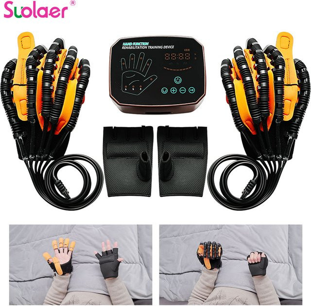 SUOLAER Roboter-Handschuh zur Handrehabilitation bei Schlaganfall und Gehirnblutung zur Förderung der Fingerfunktion und Erholung bei Hemiplegie - Bild 1