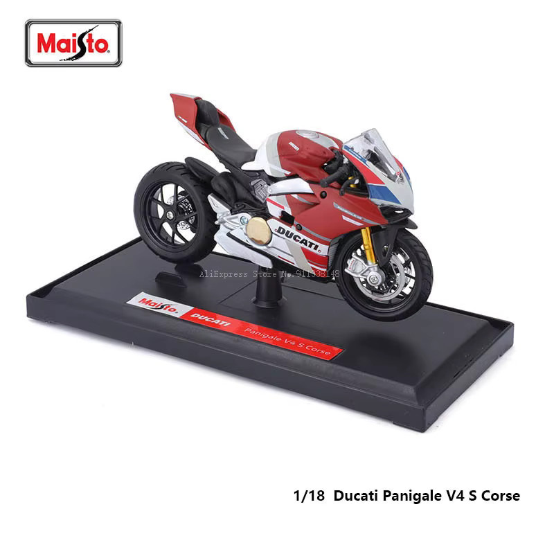 Maisto Ducati Super Naked V4 S, Motorrad-Druckgussmodell, 1:18, Metall, Rot, ab 3 Jahren - Bild 2