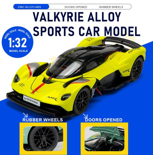 RMZ city Valkyrie Modellauto, 1:32 Maßstab, Metall, Gummireifen - Bild 1