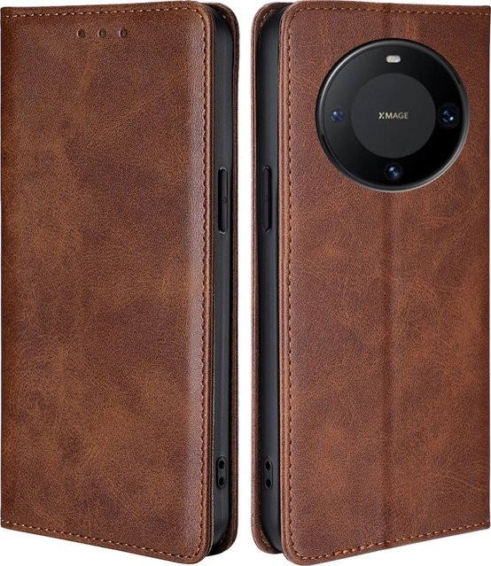 Magnetische Brieftaschen-Hülle für Huawei Mate 60 50 40 30 20 Pro Plus 30 Lite 40E mit Kartenfächern als Flip Cover in Schwarz und Braun - Bild 1
