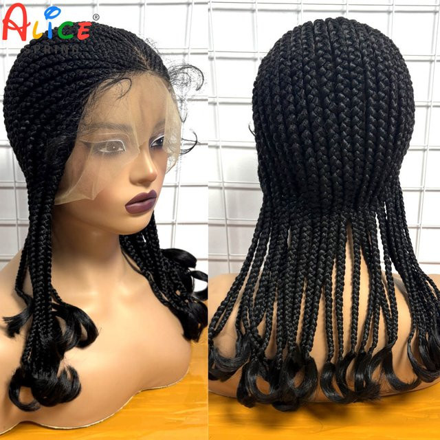 ALICE SPRING Cornrow Perücke, synthetisch, 18 Zoll, Damen - Bild 1