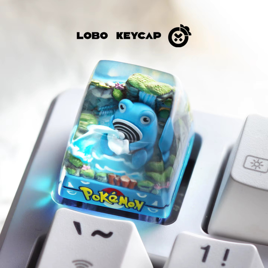 TAKARA TOMY Anime Harz-Tastenkappen Transparent mit Gengar Eevee Snorlax Poliwhirl und Jigglypuff für Esc Tastaturen - Bild 1