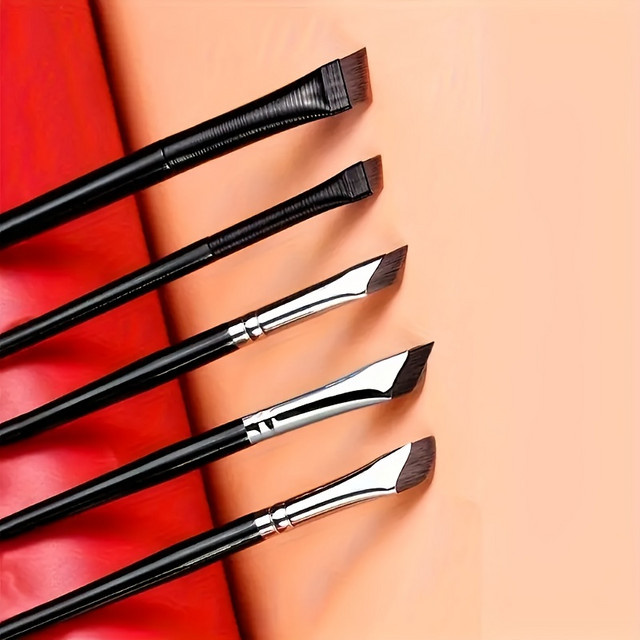 5-teiliges Eyeliner-Pinsel-Set mit geneigter feiner Klinge - Bild 1