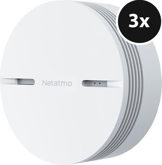 Netatmo Smarter Rauchmelder 3er-Set in Weiß - Bild 1
