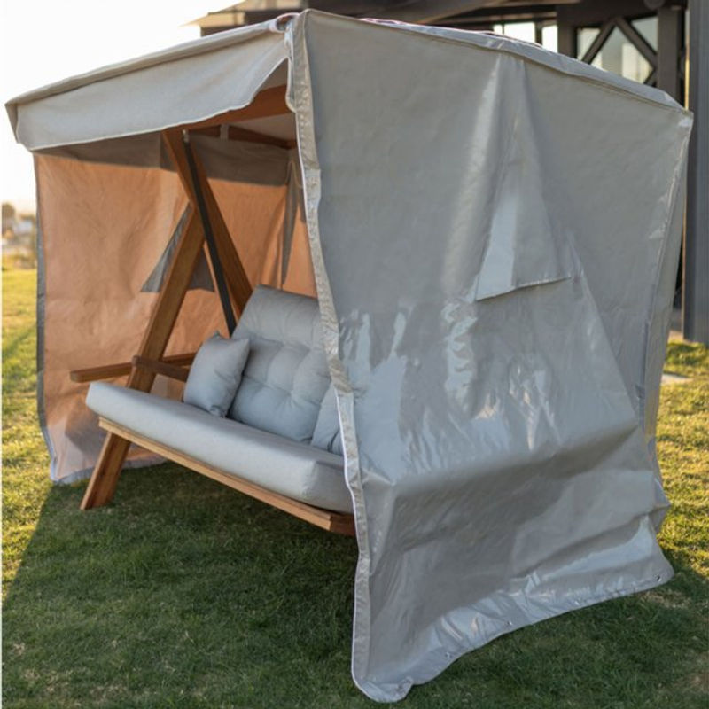 Westmann Abdeckung für Hollywoodschaukel Sia 2400, Viva 2400 und Nova 2400, grau, wasserabweisend, B: 240 cm, H: 144 cm - Bild 2