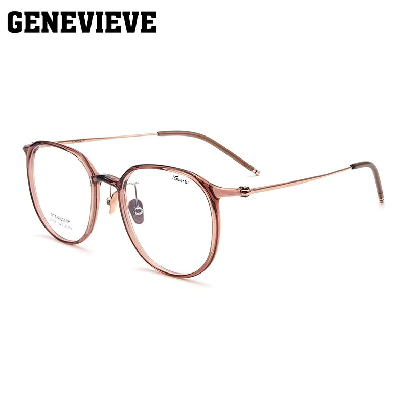 Genevieve Korrektionsbrille, Titan, Vollrand, Rund - Bild 2