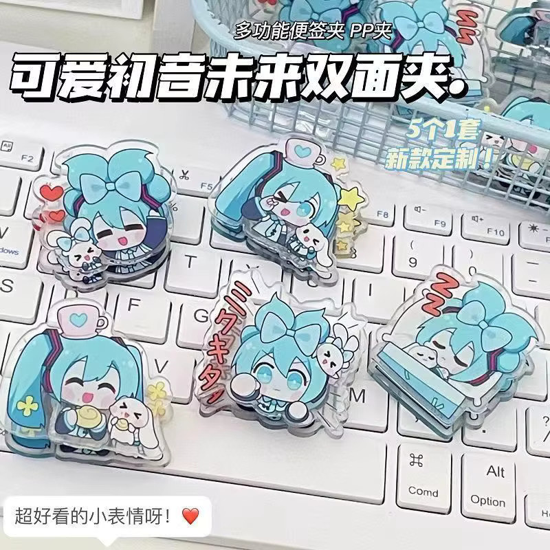 Hatsune Miku Doppelseitiger PP-Ordner von Bandai in Blau - Bild 1