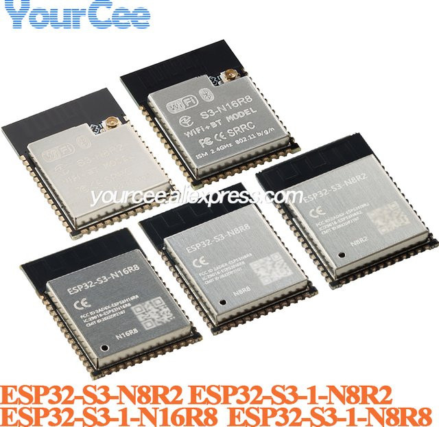 ESP32-S3 WLAN und Bluetooth 5.0 Modul mit Dual-Core 32-Bit MCU in Schwarz - Bild 1