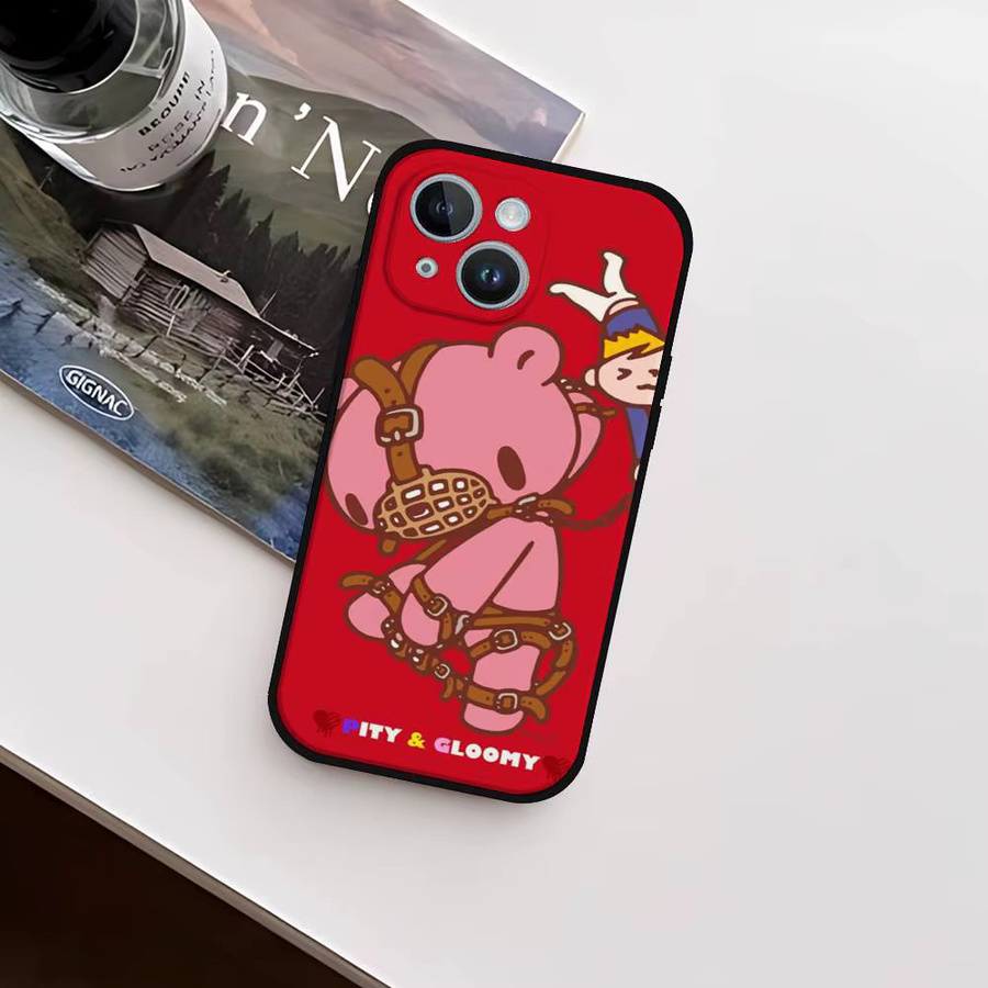 G-Gloomy Bär Handyhülle für iPhone 11 bis iPhone 17 Pro Max Plus Mini aus weichem TPU - Bild 2