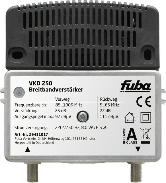 Fuba VKD 250 Breitbandverstärker in Silber - Bild 1